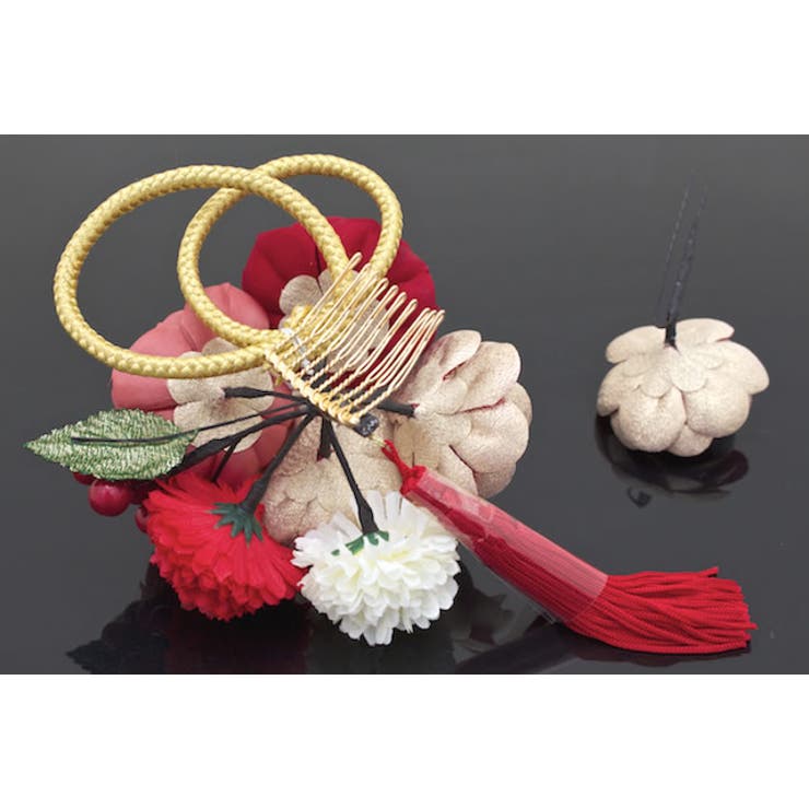 髪飾り 2点セット 赤 | SOUBIEN | 詳細画像5 