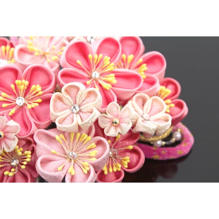 桜花様専用ページ 淡めピンクつまみ細工の被布飾り - 季節/年中行事