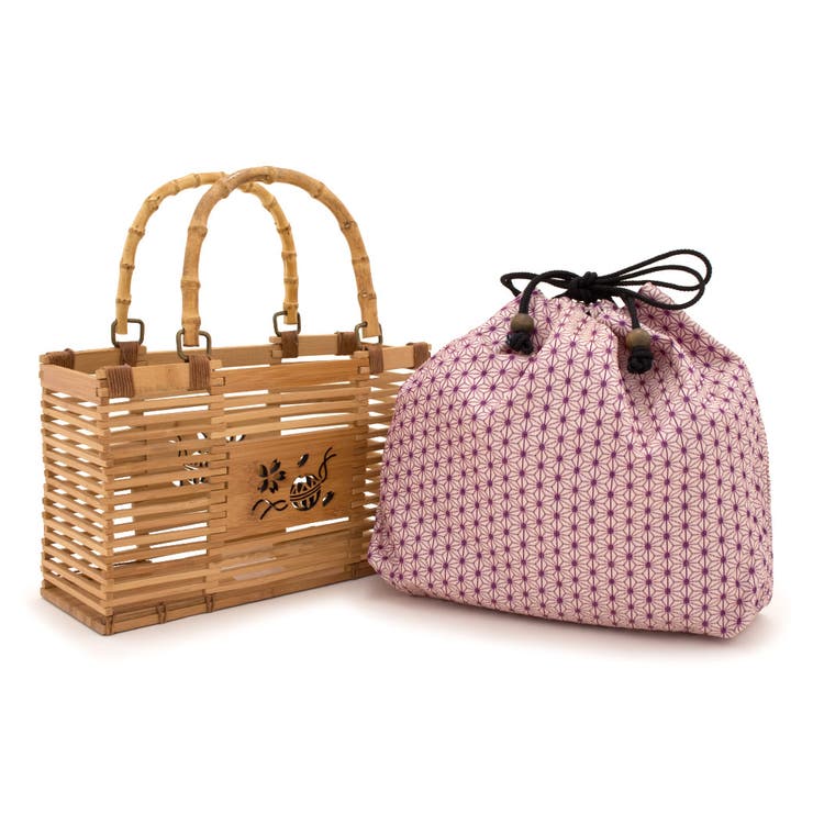 かごバッグ 創美苑オリジナル 赤紫[品番：SBEW0012400]｜SOUBIEN