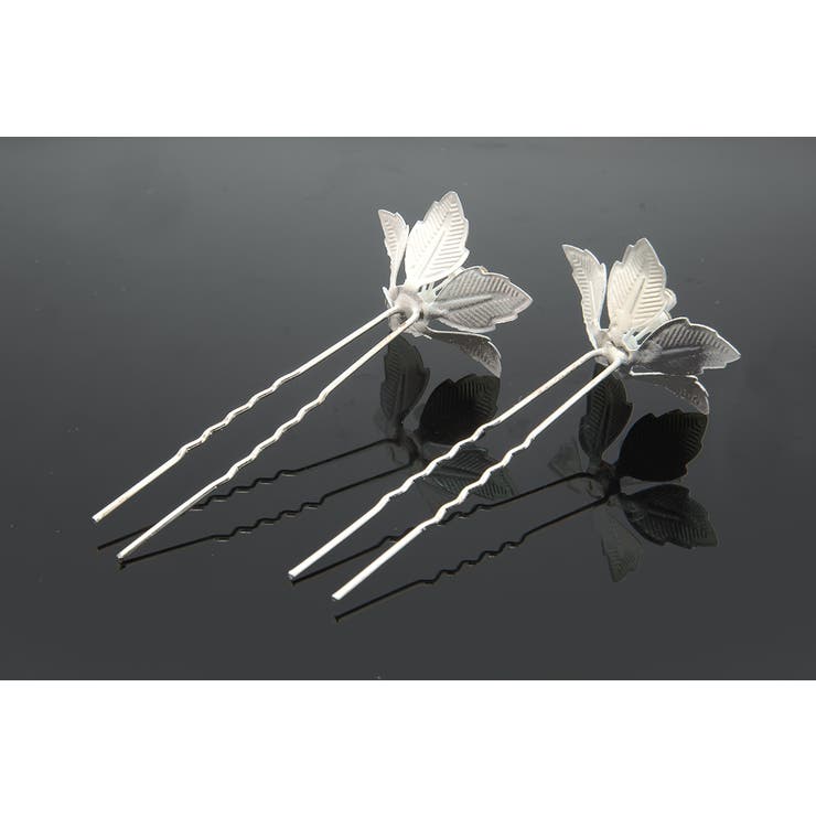 髪飾り2点セット 成人式 振袖 卒業式 袴 花 白 ラメ ラインストーン | SOUBIEN | 詳細画像4 