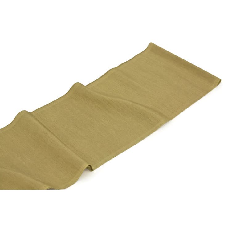 半襟 小紋用 紬用 男女兼用 半衿 オリーブグリーン 紬 正絹 シンプル | SOUBIEN | 詳細画像3 
