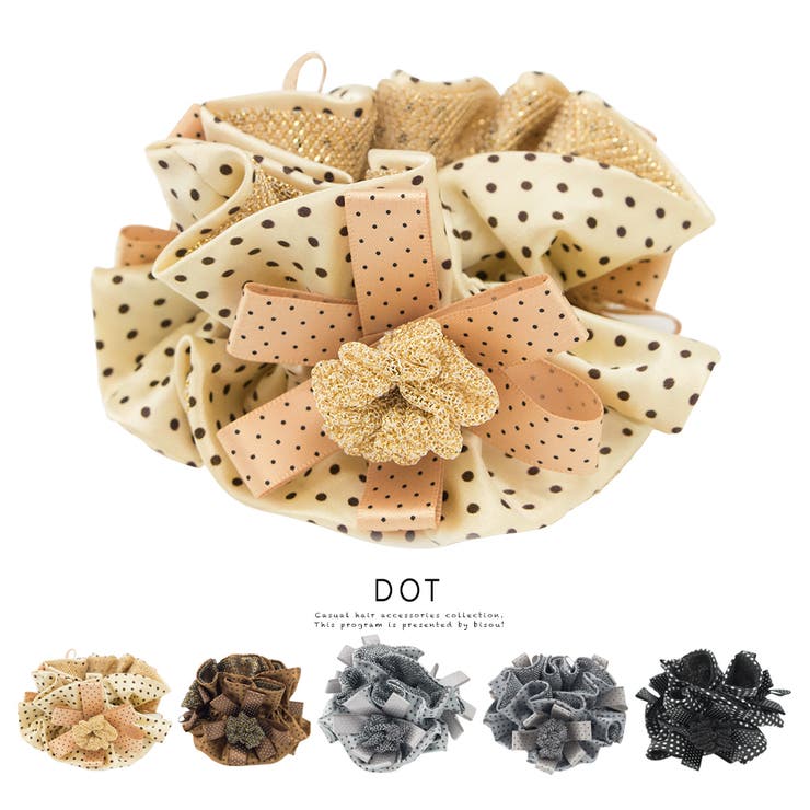 シュシュ ドット柄 水玉 | SOUBIEN | 詳細画像1 