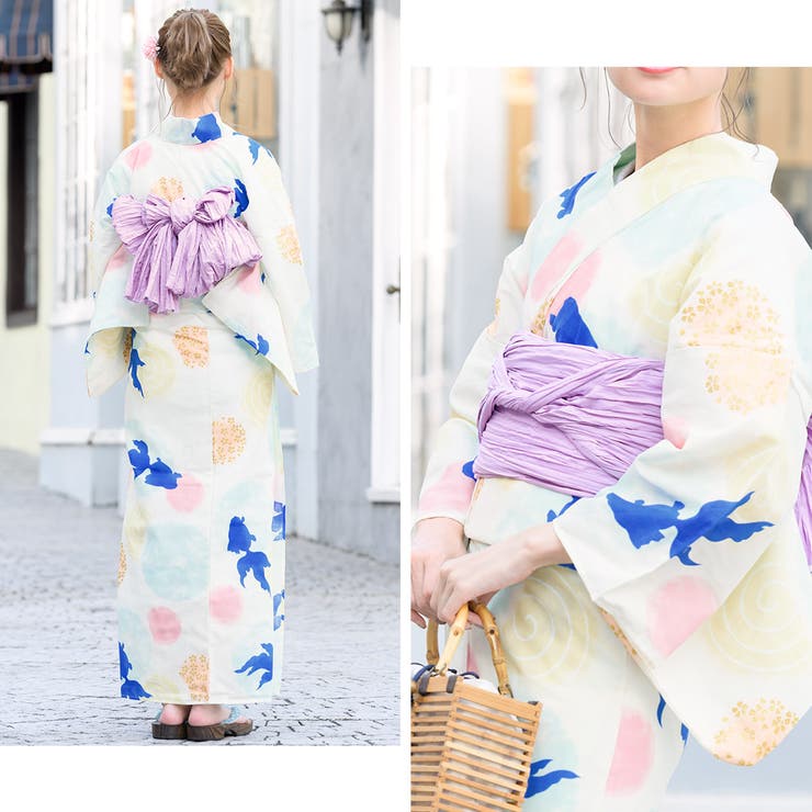 花火大会や夏祭りに！女性用ゆかたセット