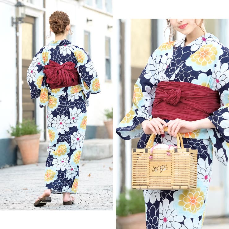 花火大会や夏祭りに！女性用ゆかたセット