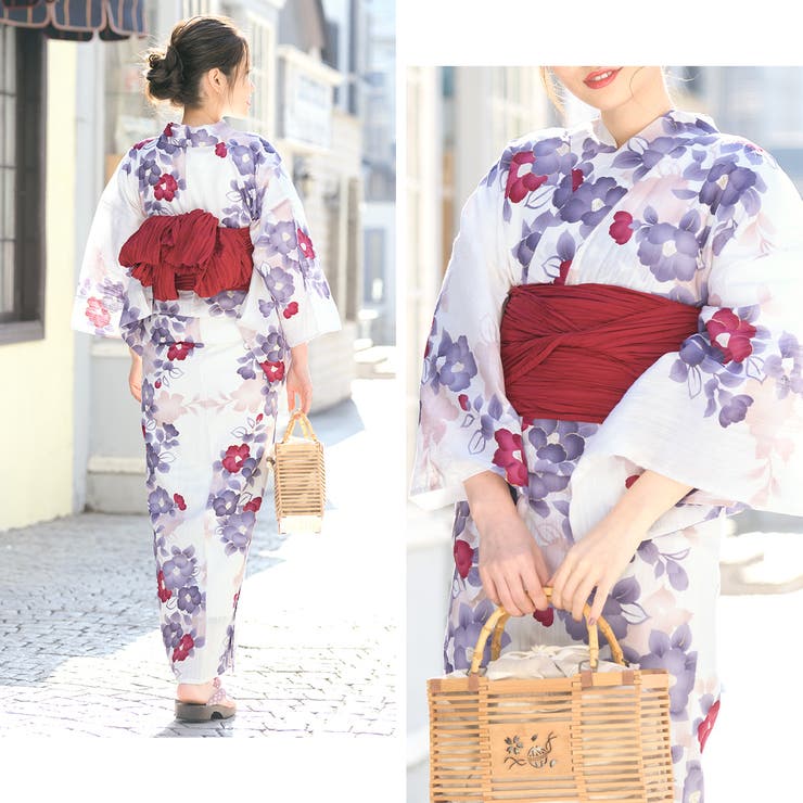 花火大会や夏祭りに！女性用ゆかたセット