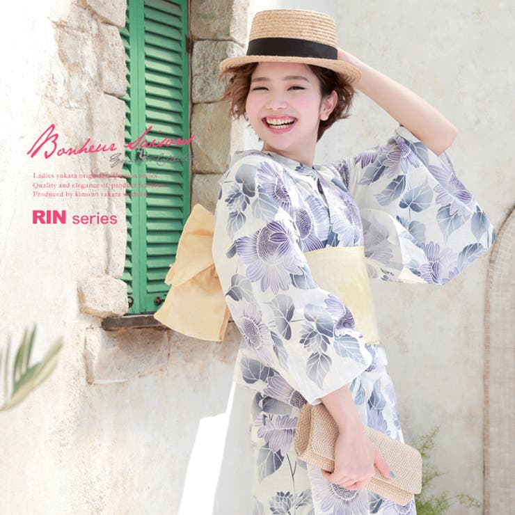 浴衣 3点セット bonheur[品番：SBEW0009978]｜SOUBIEN（ソウビエン）の