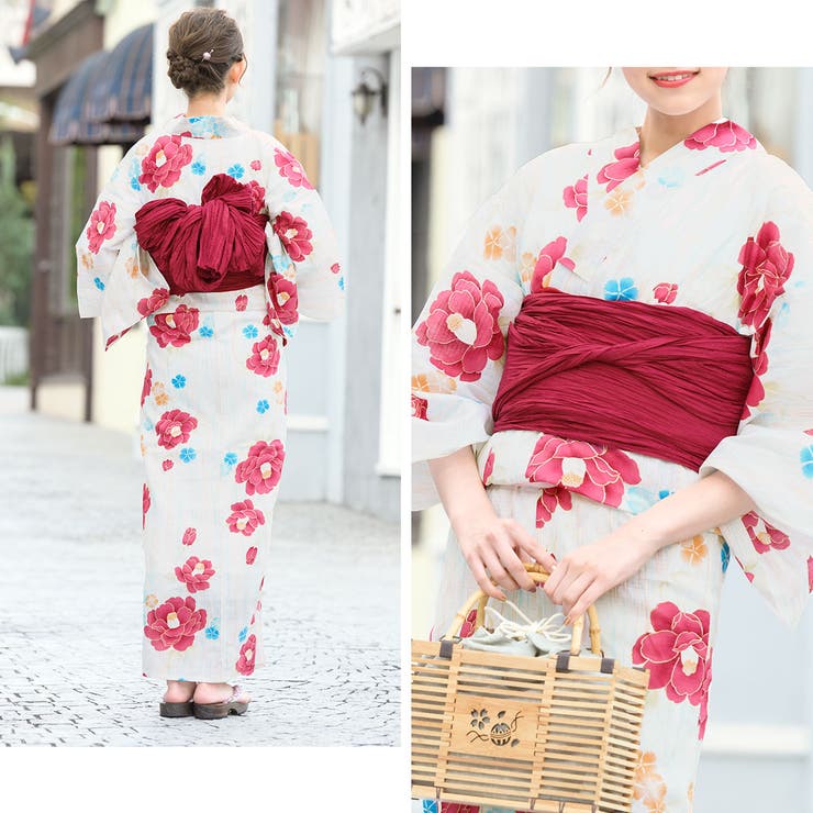 花火大会や夏祭りに！女性用ゆかたセット