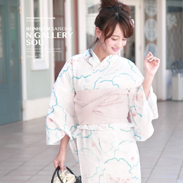 浴衣 3点セット（浴衣 兵児帯 | SOUBIEN | 詳細画像1 