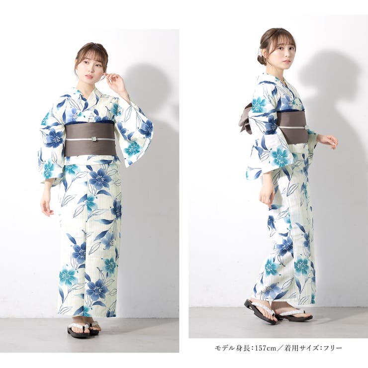花火大会や夏祭りに！女性用ゆかたセット