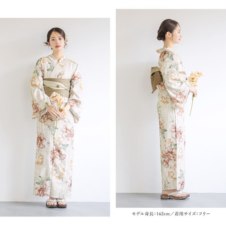 花火大会や夏祭りに！女性用ゆかたセット