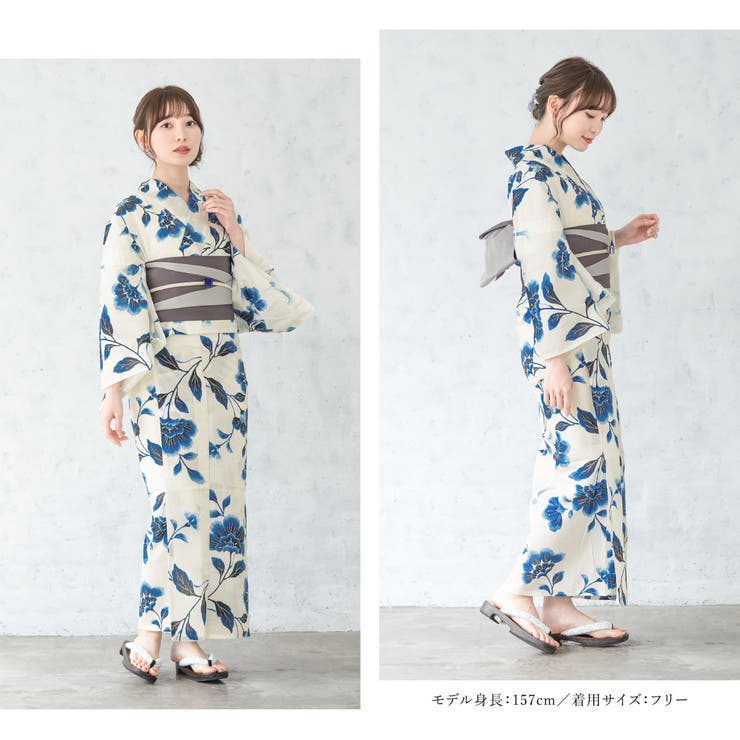 花火大会や夏祭りに！女性用ゆかたセット