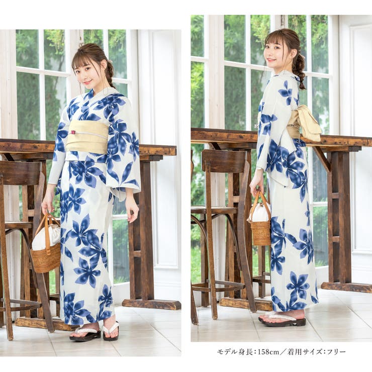 花火大会や夏祭りに！女性用ゆかたセット