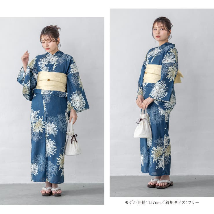 花火大会や夏祭りに！女性用ゆかたセット