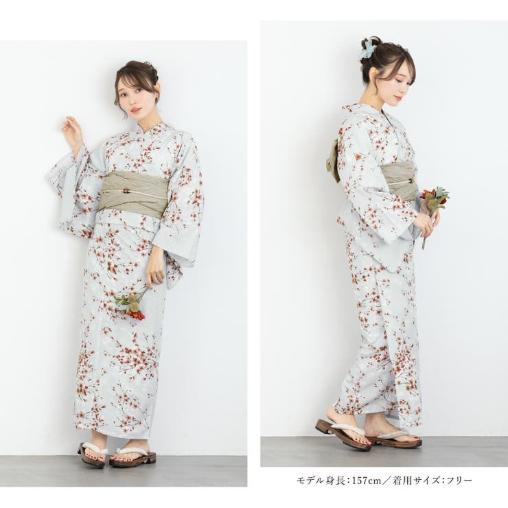 SOUBIEN 浴衣 6点セット 浴衣 セット レディース[品番：SBEW0023888]｜SOUBIEN