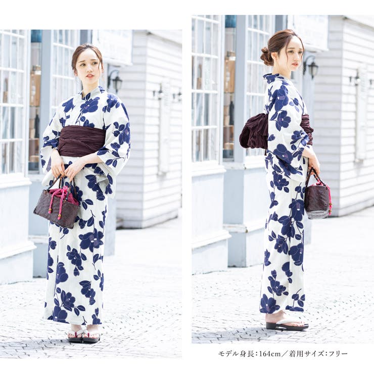 花火大会や夏祭りに！女性用ゆかたセット