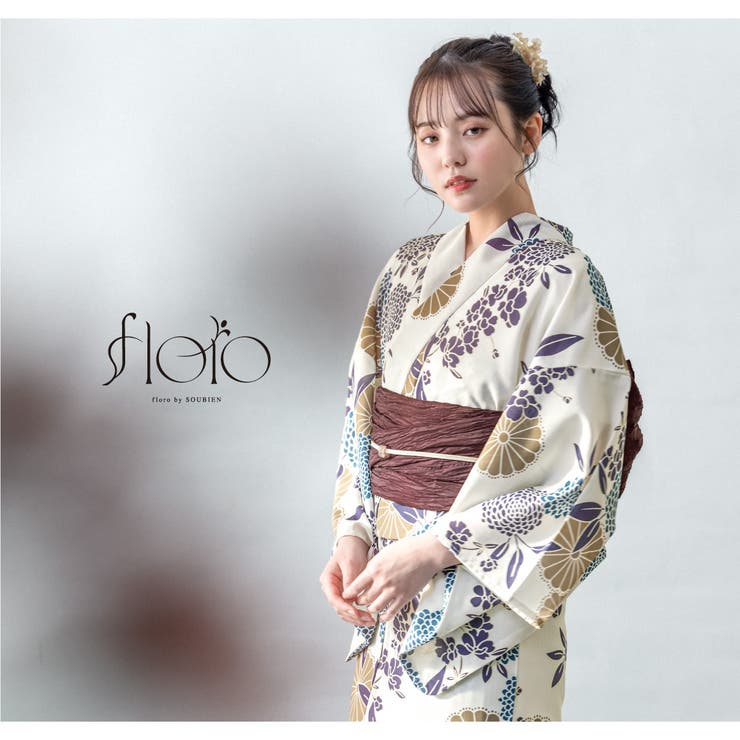 SOUBIEN レディース浴衣2点セット SOUBIEN｜浴衣2点セット レディース(浴衣+帯) | Rakuten Fashion