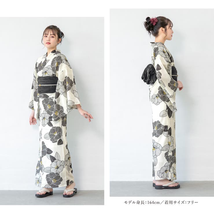 花火大会や夏祭りに！女性用ゆかたセット