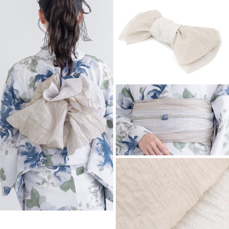 花柄浴衣 菊　青色　白色　ベージュ　ソウビエン SOUBIEN 浴衣 レディース 単品 大人 ベージュ 白系 紫 青 水色