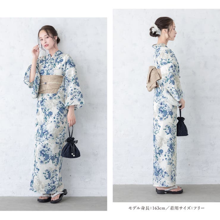花火大会や夏祭りに！女性用ゆかたセット