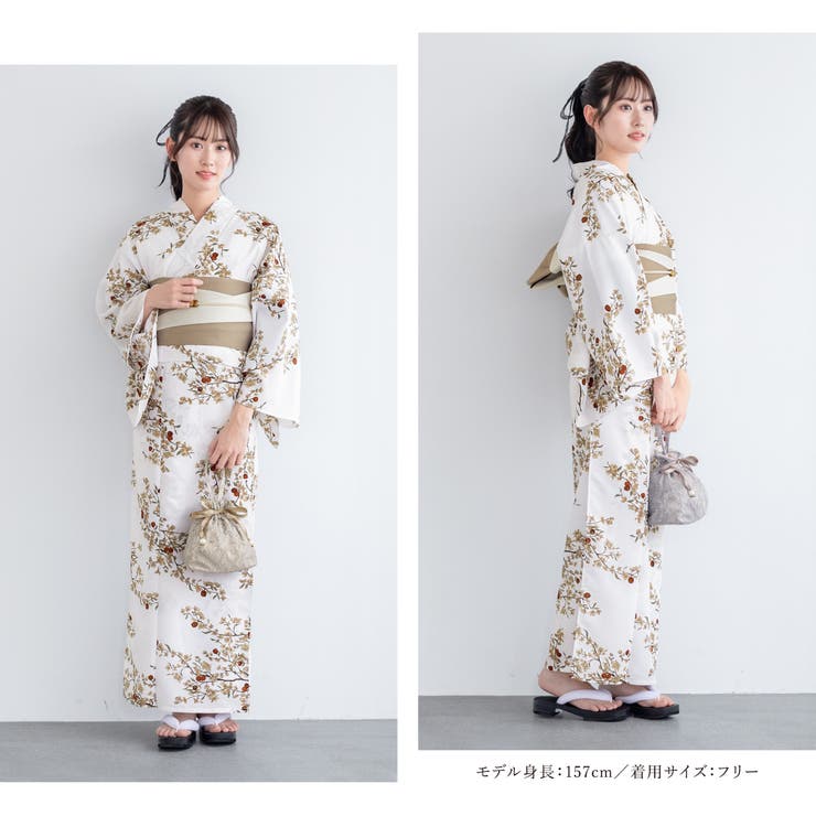 花火大会や夏祭りに！女性用ゆかたセット