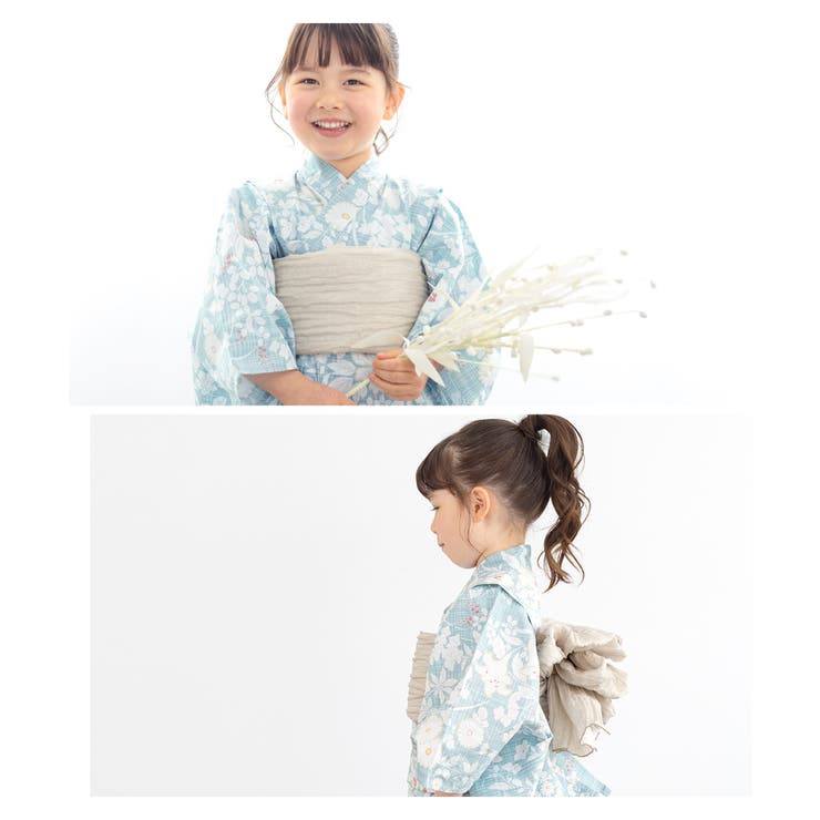 花火大会や夏祭りに！キッズ用ゆかたセット