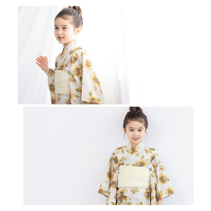 花火大会や夏祭りに！キッズ用ゆかたセット