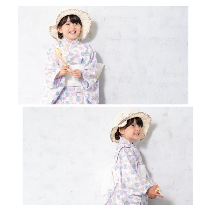 花火大会や夏祭りに！キッズ用ゆかたセット