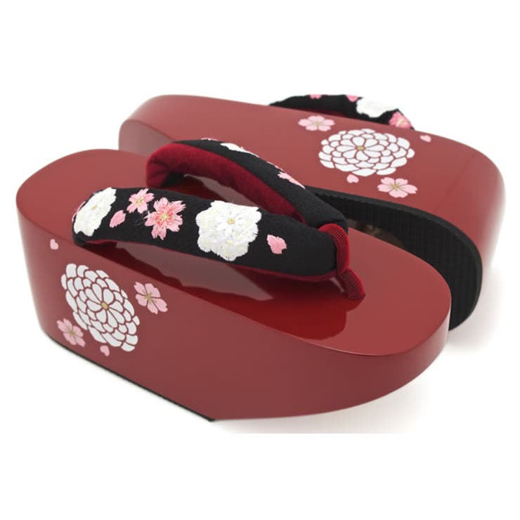 ぽっくり 下駄 朱赤 | SOUBIEN | 詳細画像3 