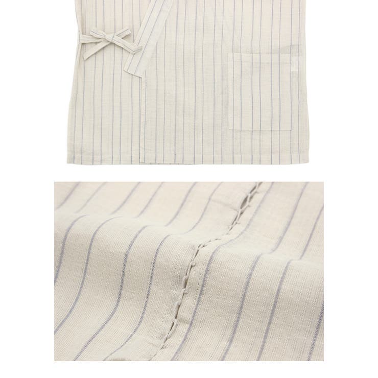 涼しくて肌になじみやすい綿100%の甚平