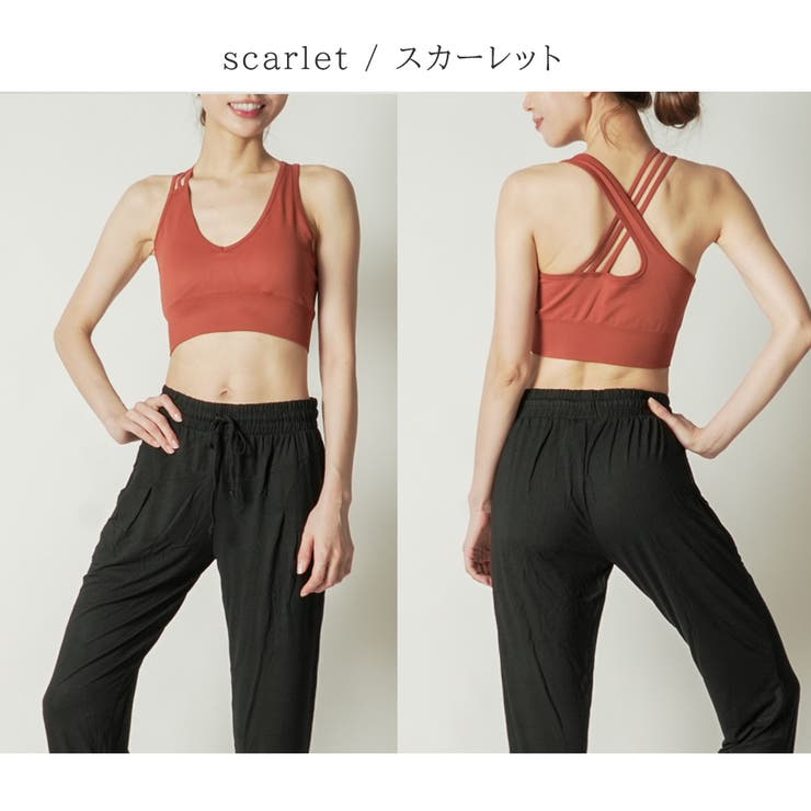 スカーレット | スリーストラップブラ トップス スポーツウェア | Spero
