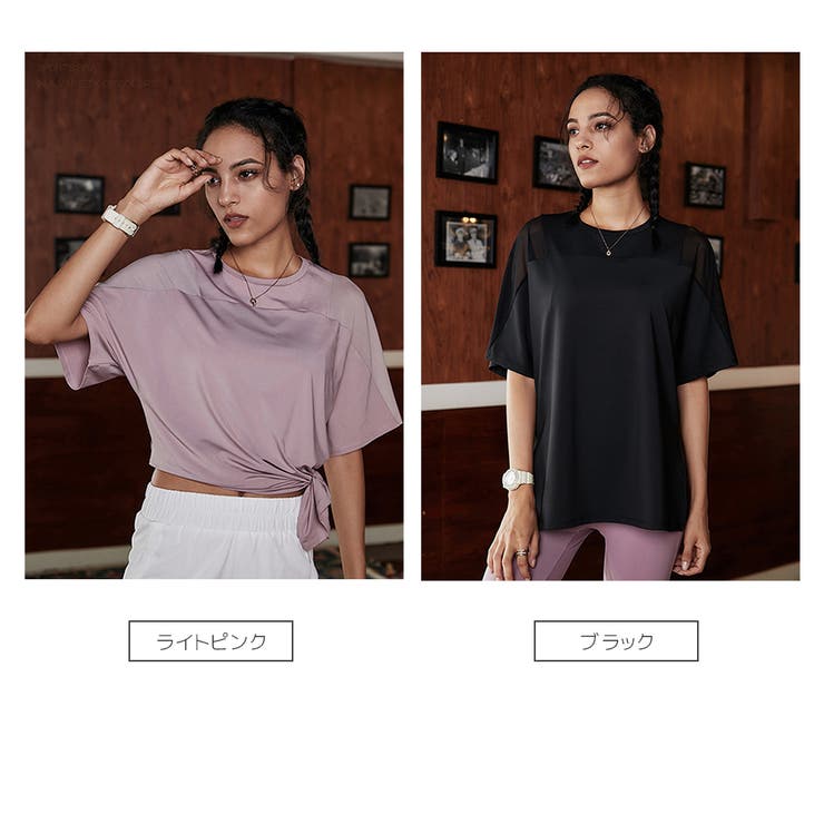 ショルダーメッシュTシャツ レディース 半袖 | Spero | 詳細画像9 
