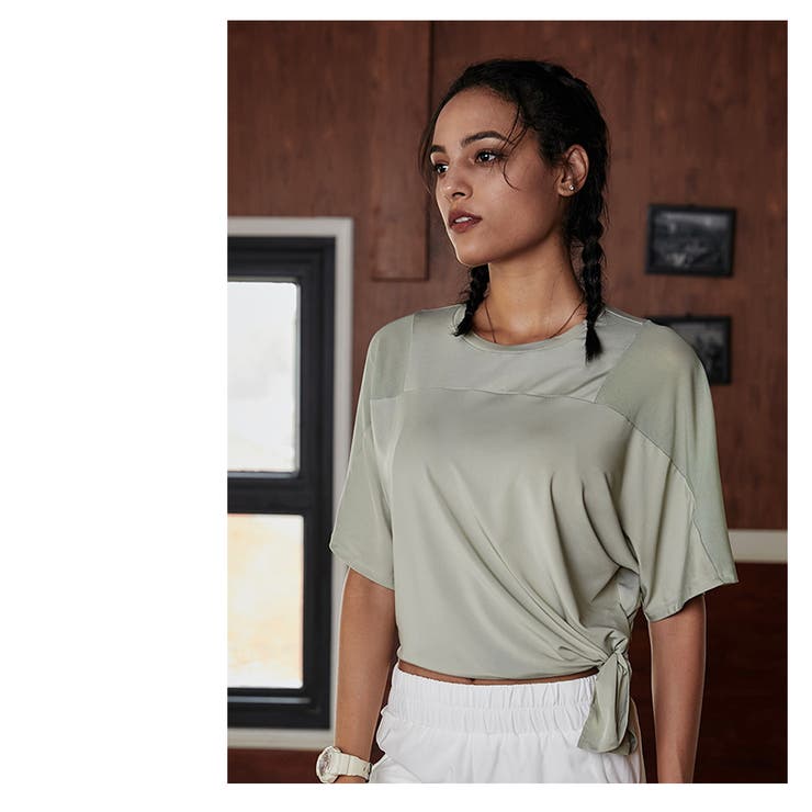 ショルダーメッシュTシャツ レディース 半袖 | Spero | 詳細画像14 