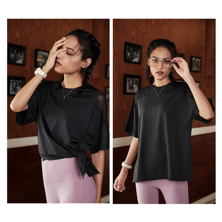 ショルダーメッシュTシャツ レディース 半袖 | Spero | 詳細画像21 