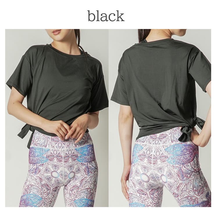 スプリットリボンT トップス ヨガウェア | Spero | 詳細画像10 