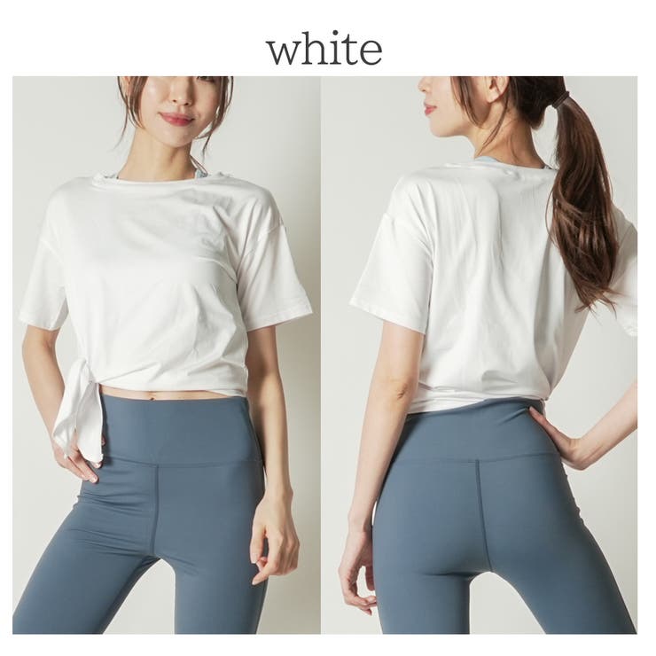 スプリットリボンT トップス ヨガウェア | Spero | 詳細画像11 