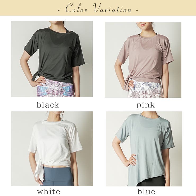 スプリットリボンT トップス ヨガウェア | Spero | 詳細画像7 