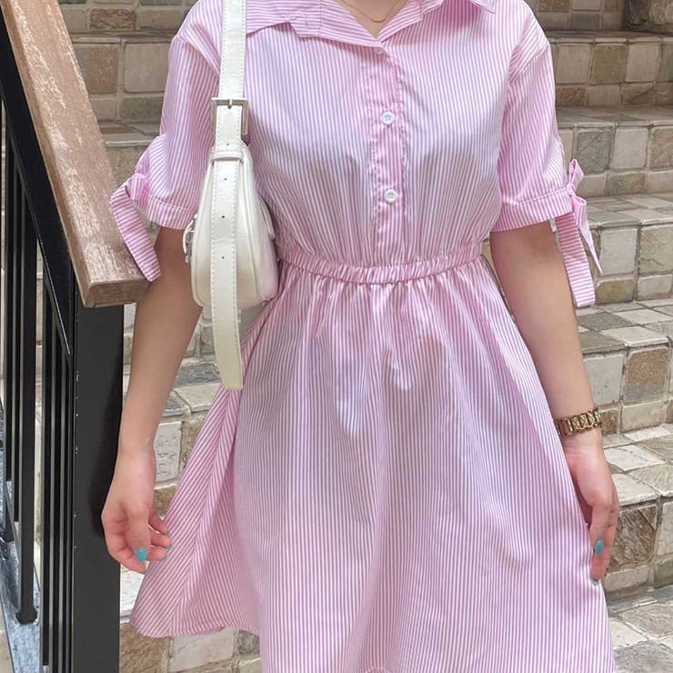 r*i様 CDロゴ ストライプ 半袖ミニワンピース Dior 4.jpg