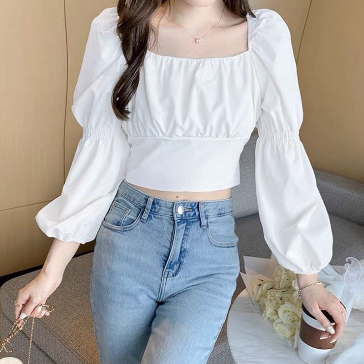 シロ | バックリボン2way長袖ブラウス | SPIGA