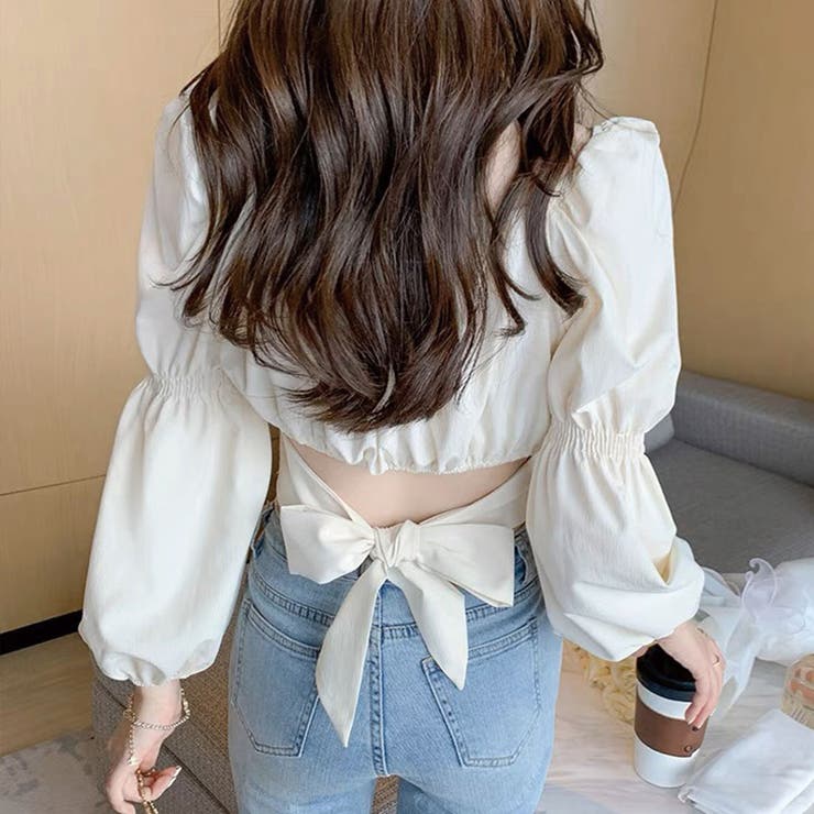 バックリボン2way長袖ブラウス | SPIGA | 詳細画像2 