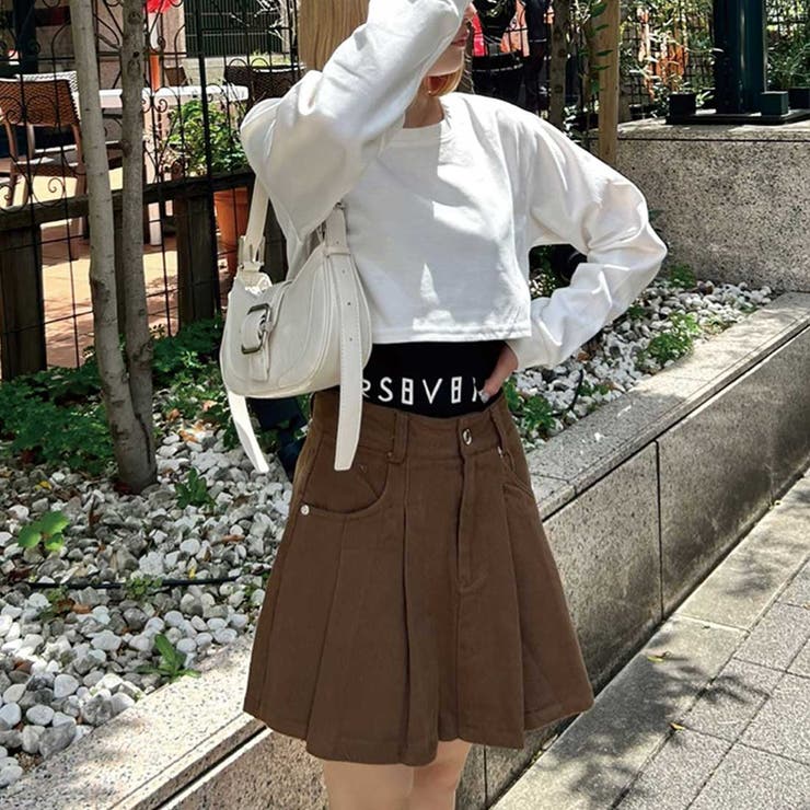 プリーツスカート風ショートパンツ[品番：SPGW0003020]｜SPIGA
