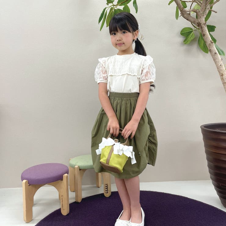 サイドシャーリングスカート[品番：SPGW0002794]｜iosonomao  