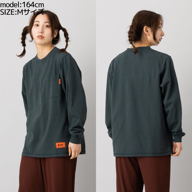 ロングスリーブ ポケットTシャツ メンズ[品番：SMOW0000069