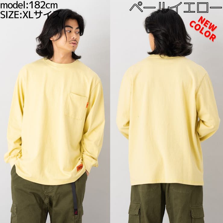 ロングスリーブ ポケットTシャツ メンズ[品番:SMOW0000069 ロングスリーブ ポケットTシャツ メンズ[品番:SMOW0000069
