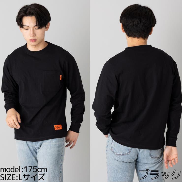 ロングスリーブ ポケットTシャツ メンズ[品番:SMOW0000069 ロングスリーブ ポケットTシャツ メンズ[品番:SMOW0000069