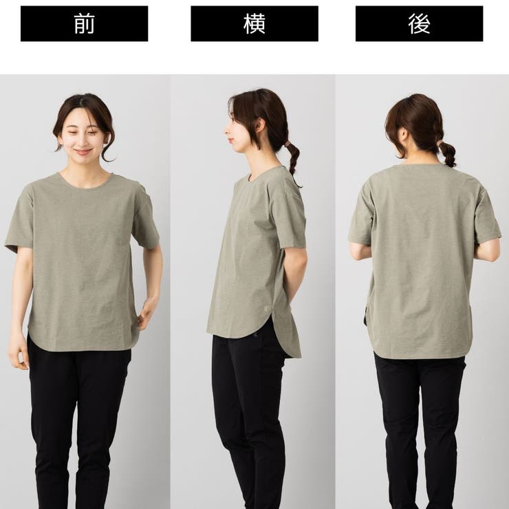 Tシャツ トップス ストレッチ天竺Tシャツ[品番:SMOW0000079 Tシャツ トップス ストレッチ天竺Tシャツ[品番:SMOW0000079