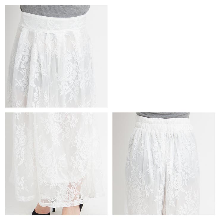 レースガウチョパンツ | SpRay | 詳細画像4 