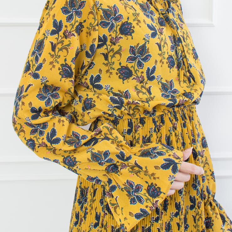 花柄スタンドワンピース[品番：SPRW0003080]｜SpRay（スプレイ）の