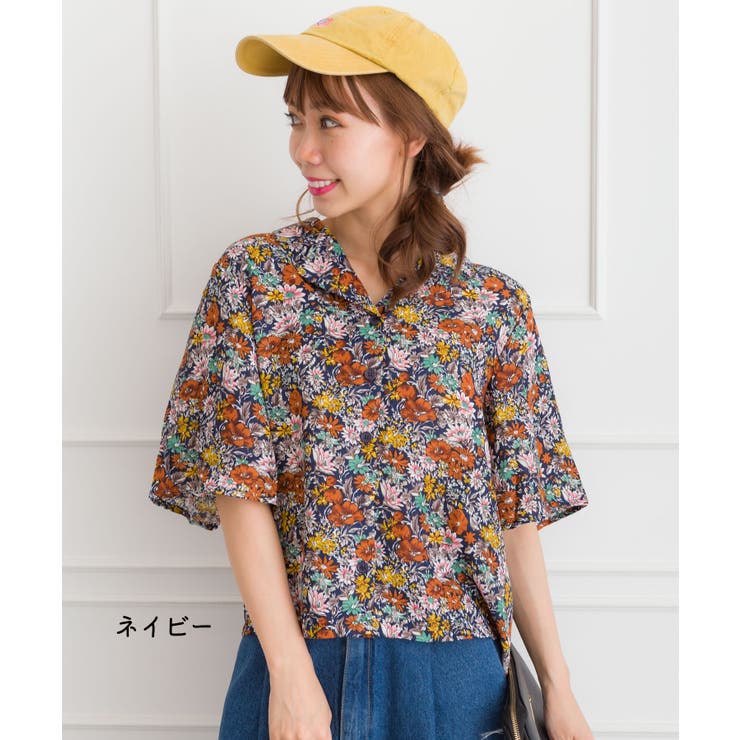 ouzer vibes pala shoulder rainbowカラー RAZZIS オープンカラーシャツ メンズ 半袖 ラズ おしゃれ