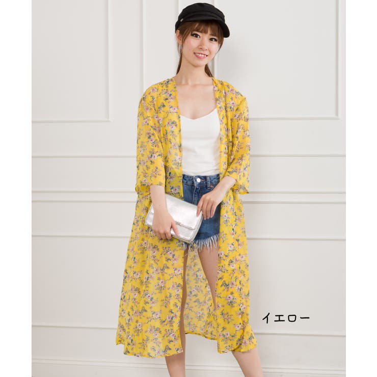 小花柄トッパーカーディガン[品番：SPRW0004755]｜SpRay（スプレイ）の