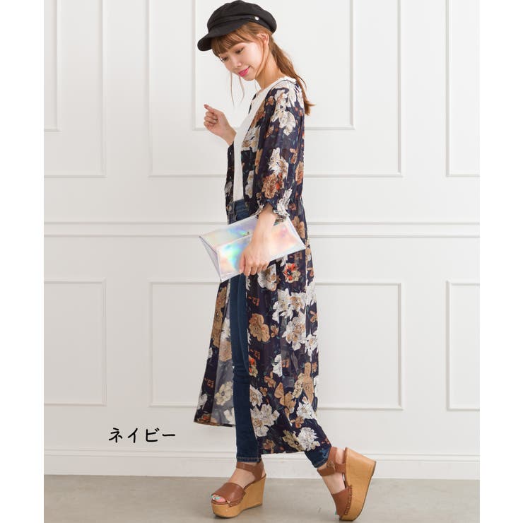 LEONARD 花柄ロングガウン 楽天市場】【OUTLET SALE】ガウン《花柄シフォンガウン 全7